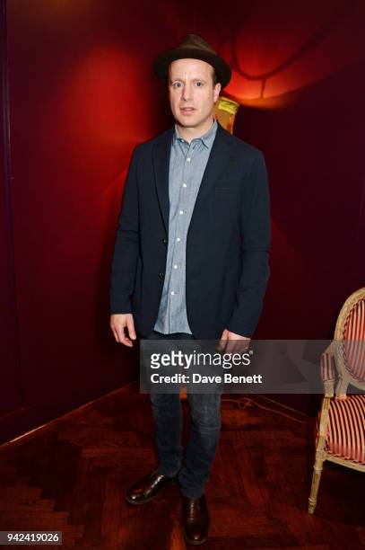Cast member Geoffrey Streatfeild attends the press night after party for "The Way of the World" at The Hospital Club on April 5, 2018 in London,...
