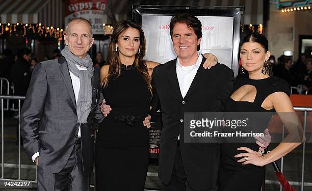 Producer John DeLuca, Penelope Cruz,actress Rob Marshall, director and Singer/actress Stacy "Fergie" Ferguson and arrive at a special screening of...