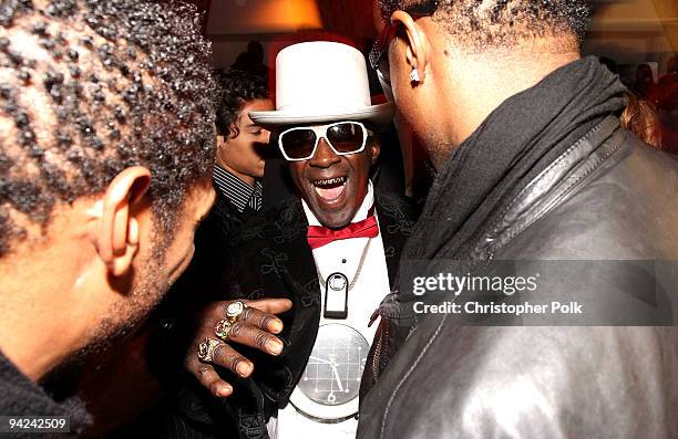 Actor Marlon Wayans, rapper Flavor Flav and actor Shawn Wayans attend the A&E launch of "The Jacksons: A Family Dynasty" premiering Sunday, December...