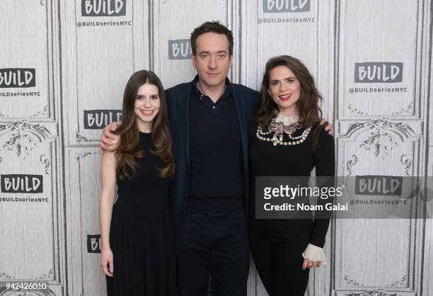 Philippa Coulthard, Matthew Macfadyen and Hayley Atwell visit Build Series to discuss "Howards End" at Build Studio on April 5, 2018 in New York City.