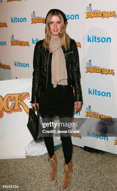 Nicky Hilton arrives at The Jim Henson Company's "Fraggle Rock" Holiday Toy Drive Benefit at Kitson on Robertson on December 9, 2009 in Beverly...