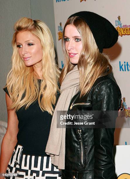 Paris Hilton and Nicky Hilton arrive at The Jim Henson Company's "Fraggle Rock" Holiday Toy Drive Benefit at Kitson on Robertson on December 9, 2009...