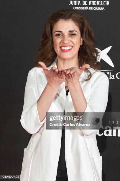 Actress Ruth Gabriel attends the Malaga Film Festival 2018 presentation at Circulo de Bellas Artes on April 5, 2018 in Madrid, Spain.