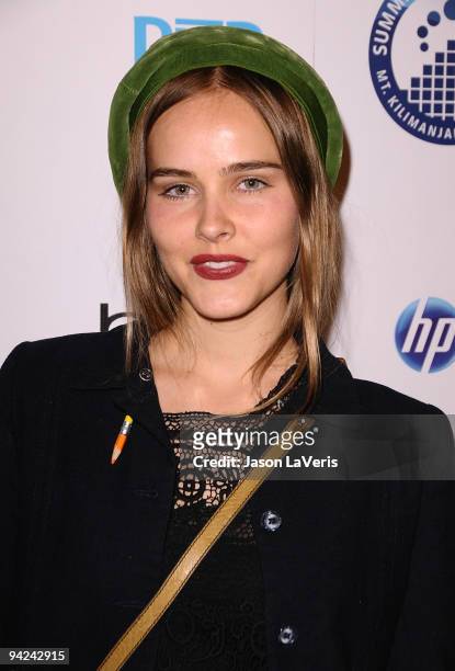 Actress Isabel Lucas attends "Summit on the Summit" pre-ascent event at Voyeur on December 9, 2009 in West Hollywood, California.