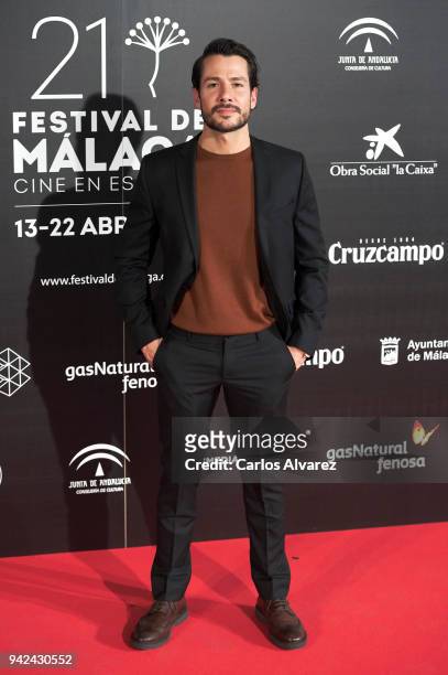 Actor Alejandro Albarracin attends the Malaga Film Festival 2018 presentation at Circulo de Bellas Artes on April 5, 2018 in Madrid, Spain.