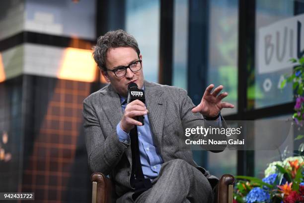 Actor Jason Clarke visits Build Series to discuss "Chappaquiddick" at Build Studio on April 5, 2018 in New York City.