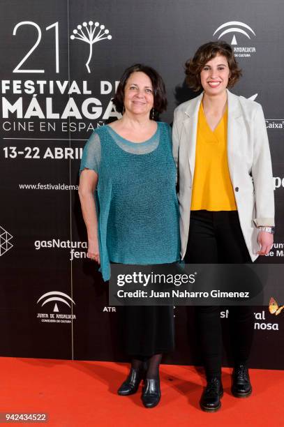 Gloria Munoz and Marta Diaz attend Malaga Film Festival 2018 presentation at Circulo de Bellas Artes on April 5, 2018 in Madrid, Spain.