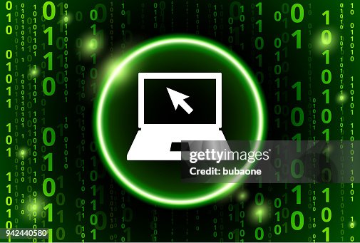 Laptop Binary Code Vector Pattern Background Laptop Binary Code Vector Pattern Background