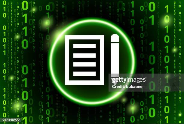 pencil & paper binary code vector pattern background - 3d illustration rendering of binary code pattern stock illustrations
