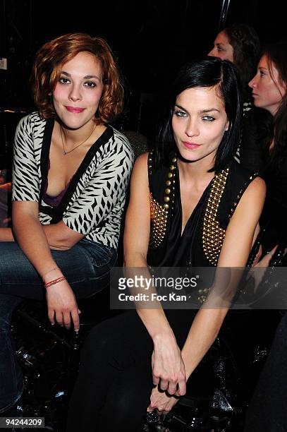 Actress Alison Paradis and Leigh Lezark from the MisShapes attend the Sonia Rykiel - Paris Fashion Week Spring/Summer 2010 at the Boutique Rykiel on...
