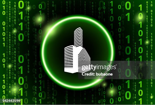 Building Binary Code Vector Pattern Background Building Binary Code Vector Pattern Background
