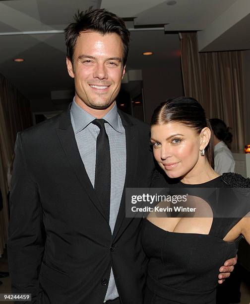 Actor Josh Duhamel and his wife actress/singer Stacy "Fergie" Ferguson arrive at the after party for the premiere of The Weinstein Companys' "Nine"...