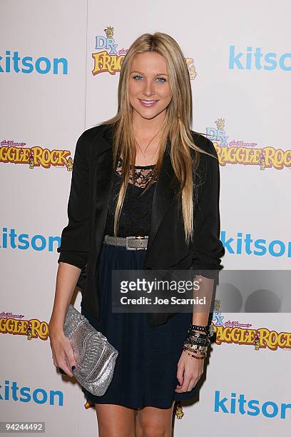 Stephanie Pratt arrives at the Jim Henson Company's "Fraggle Rock" Holiday Toy Drive Benefit at Kitson on Robertson on December 9, 2009 in Beverly...