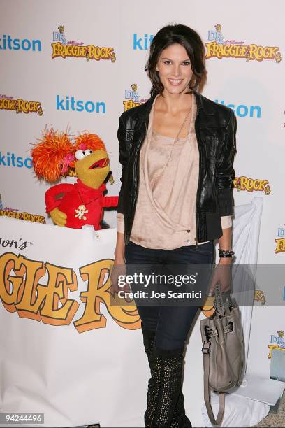 Ragan Brooks arrives at the Jim Henson Company's "Fraggle Rock" Holiday Toy Drive Benefit at Kitson on Robertson on December 9, 2009 in Beverly...