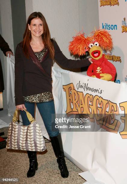 Actress Kellie Martin arrives at The Jim Henson Company's "Fraggle Rock" Holiday Toy Drive Benefit at Kitson on Robertson on December 9, 2009 in...