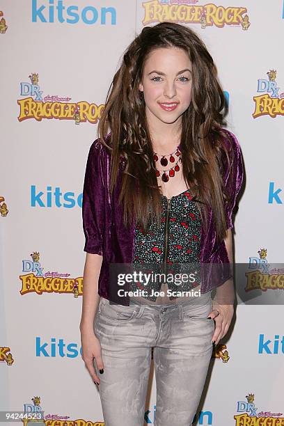 Brittany Curran arrives at the Jim Henson Company's "Fraggle Rock" Holiday Toy Drive Benefit at Kitson on Robertson on December 9, 2009 in Beverly...