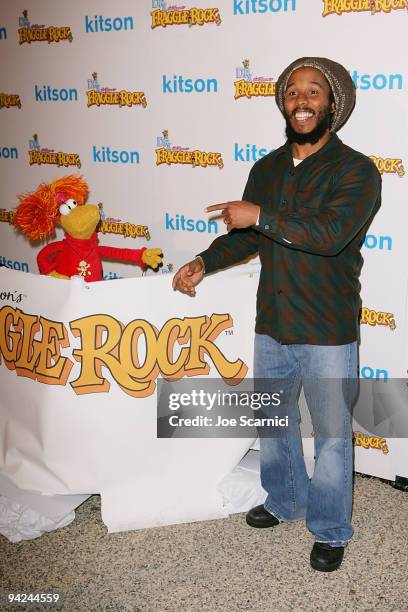 Ziggy Marley arrives at the Jim Henson Company's "Fraggle Rock" Holiday Toy Drive Benefit at Kitson on Robertson on December 9, 2009 in Beverly...