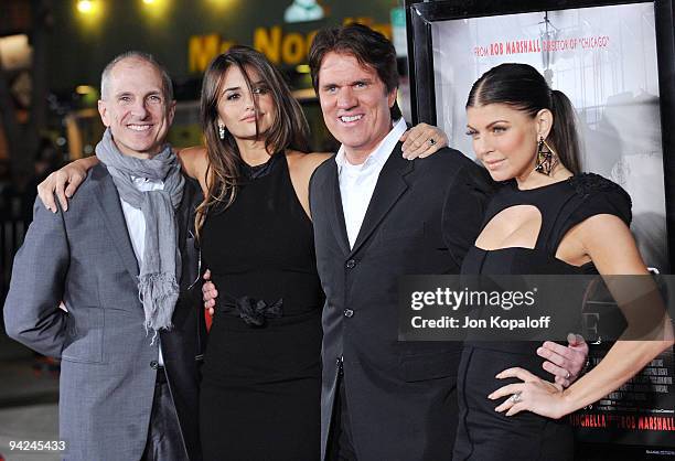 Producer John DeLuca, actress Penelope Cruz, director Rob Marshall and singer/actress Stacy "Fergie" Ferguson arrive at the Los Angeles Premiere...