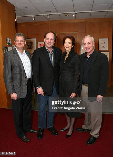 Barry Weiss, Craig Barron, Vera Fairbanks and Ben Burtt attend the AMPAS screening of 'The Prisoner of Zenda' at The Samuel Goldwyn Theater on...