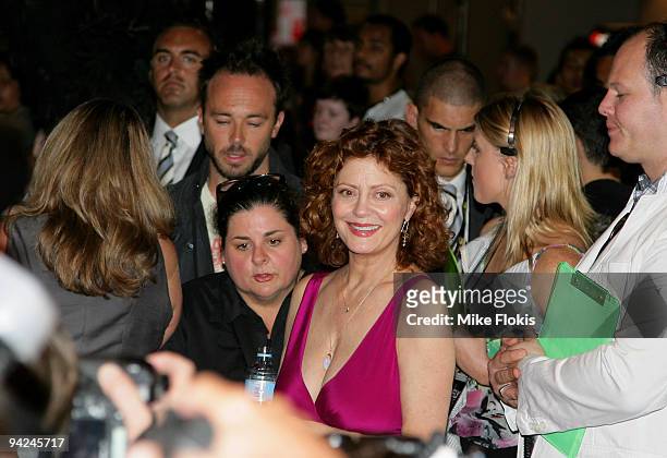 Actress Susan Sarandon arrives for the Australian Premiere of 'The Lovely Bones' at Greater Union George Street on December 10, 2009 in Sydney,...