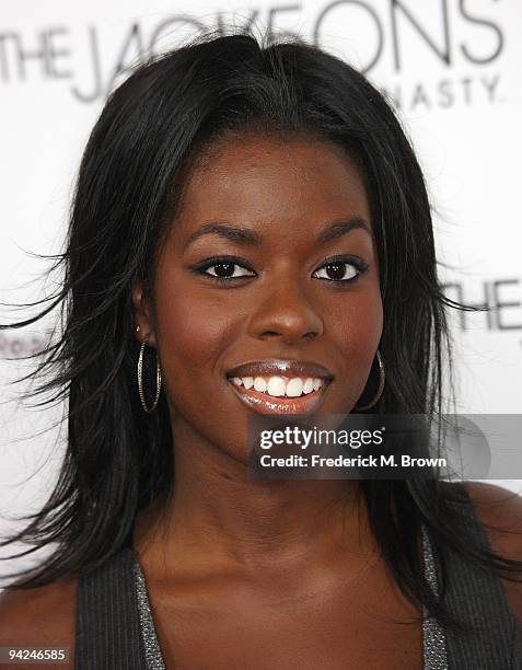 Actress Camille Winbush attends the premiere of A & E Network's "The Jacksons: A Family Dynasty" at Boulevard 3 on December 9, 2009 in Los Angeles,...