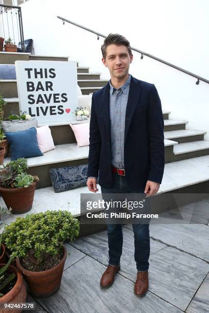 Ryan Devlin attends This Bar Saves Lives Press Launch Party at Ysabel on April 5, 2018 in West Hollywood, California.