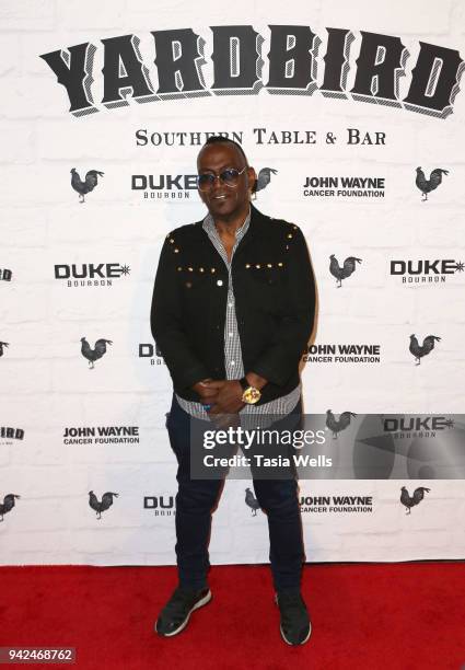 Randy Jackson attends the Grand Opening of Yardbird LA at Yardbird Southern Table & Bar on April 5, 2018 in Los Angeles, California.