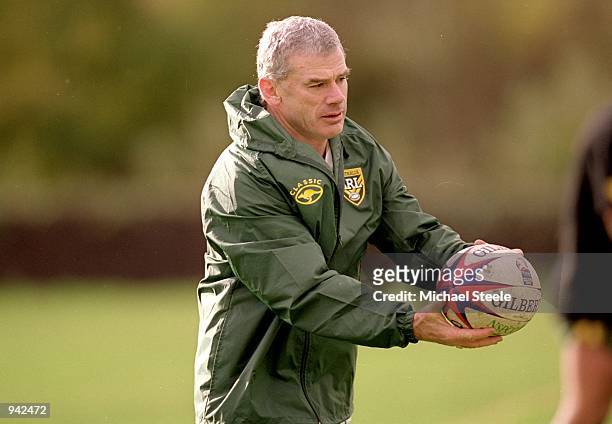 Portrait of Australia coach Chris Anderson during a Australia training session before the Rugby League World Cup held in Leeds, England. \ Mandatory...