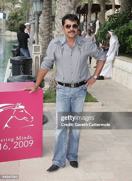 Actor Mammootty attends the "Kutty Srank" photocall during day two of the 6th Annual Dubai International Film Festival held at the Madinat Jumeriah...