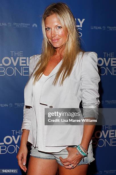 Personality Annalise Braakinsiek attends the Australian premiere of "The Lovely Bones" at Greater Union George Street on December 10, 2009 in Sydney,...