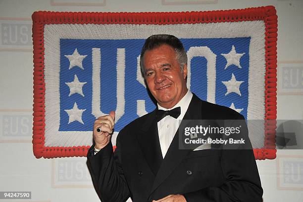 Tony Sirico attends the USO 48th annual Armed Forces Gala & Gold Medal dinner at Cipriani 42nd Street on December 9, 2009 in New York City.