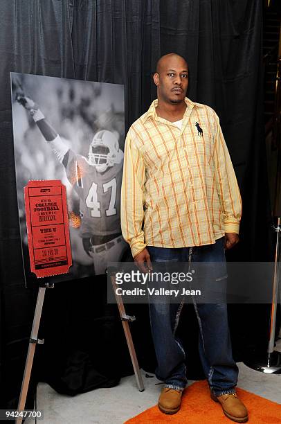 Tolbert Bain arrives at ESPN Films "30 for 30" Premiere of The U at the Lyric Theater on December 9, 2009 in Miami, Florida.