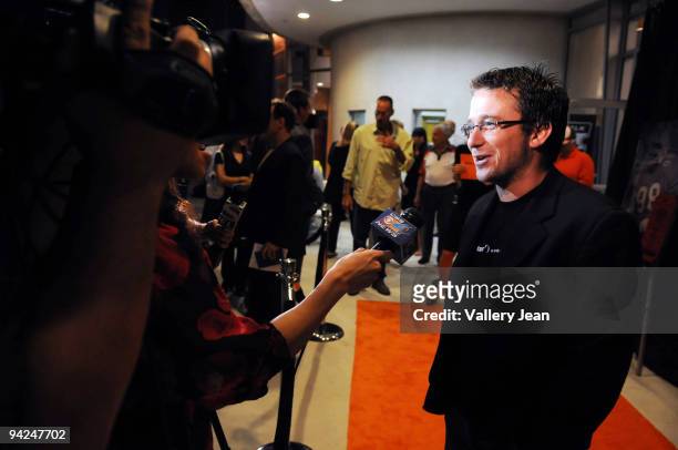 Billy Corben arrives at ESPN Films "30 for 30" Premiere of The U at the Lyric Theater on December 9, 2009 in Miami, Florida.