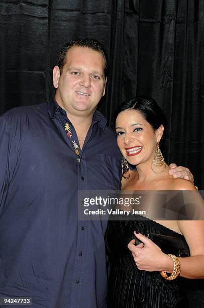 Rich Mercier and wife arrives at ESPN Films "30 for 30" Premiere of The U at the Lyric Theater on December 9, 2009 in Miami, Florida.