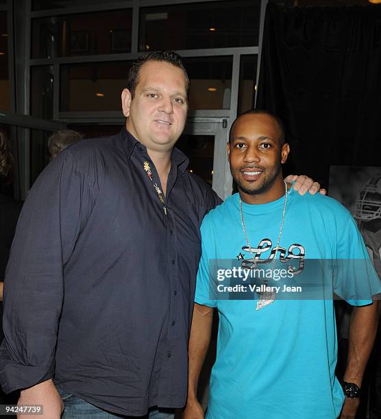 Rich Mercier and Duane Starks arrives at ESPN Films "30 for 30" Premiere of The U at the Lyric Theater on December 9, 2009 in Miami, Florida.