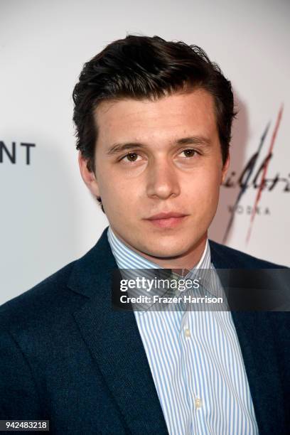 Nick Robinson attends the Premiere Of Netflix's "Krystal" at ArcLight Hollywood on April 5, 2018 in Hollywood, California.