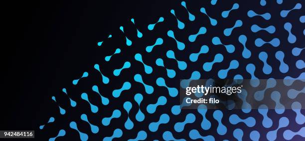 stockillustraties, clipart, cartoons en iconen met abstracte verbinding stippen achtergrond - celdeling