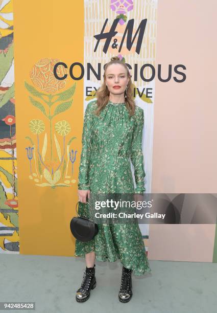 Kate Bosworth attends the H&M celebration of 2018 Conscious Exclusive collection at John Lautner's Harvey House on April 5, 2018 in Los Angeles,...