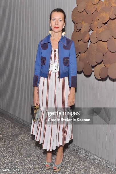 Natalie Joos attends the H&M celebration of 2018 Conscious Exclusive collection at John Lautner's Harvey House on April 5, 2018 in Los Angeles,...