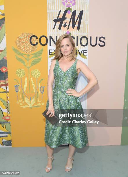 Mena Suvari attends the H&M celebration of 2018 Conscious Exclusive collection at John Lautner's Harvey House on April 5, 2018 in Los Angeles,...