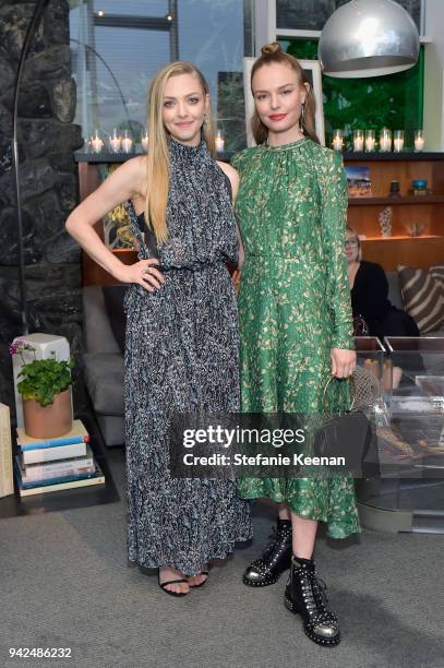 Amanda Seyfried and Kate Bosworth attend the H&M celebration of 2018 Conscious Exclusive collection at John Lautner's Harvey House on April 5, 2018...