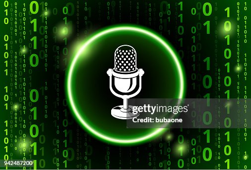 Microphone Binary Code Vector Pattern Background Microphone Binary Code Vector Pattern Background