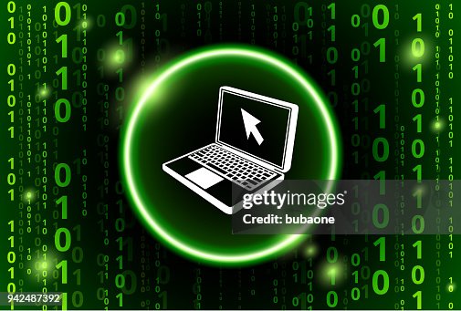 Laptop Binary Code Vector Pattern Background Laptop Binary Code Vector Pattern Background
