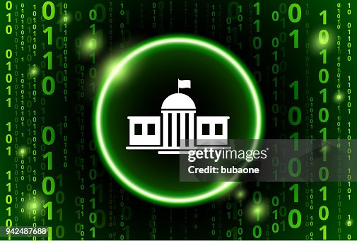 School Building Binary Code Vector Pattern Background School Building Binary Code Vector Pattern Background