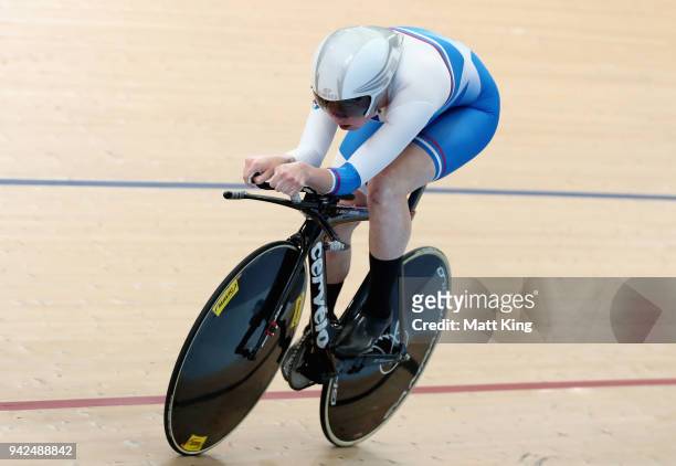 Katie Archibald of Scotland compets during the Cycling on day two of the Gold Coast 2018 Commonwealth Games at Anna Meares Velodrome on April 6, 2018...