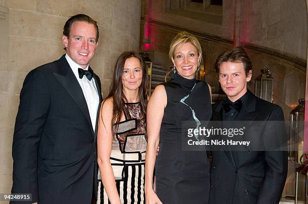 Rupert Adams, Tammy Kane, Nadja Swarovski and Christopher Kane attend the British Fashion Awards at Royal Courts of Justice, Strand on December 9,...