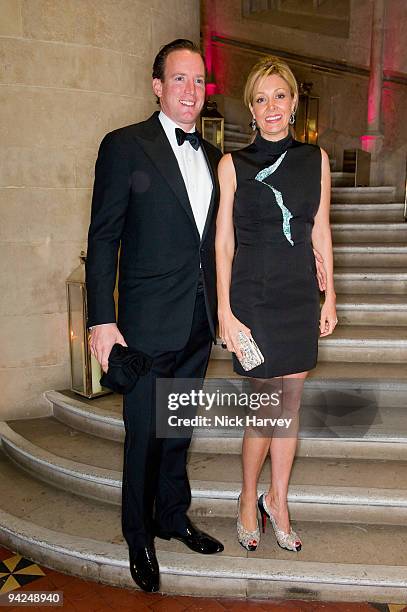 Rupert Adams and Nadja Swarovski attend the British Fashion Awards at Royal Courts of Justice, Strand on December 9, 2009 in London, England.