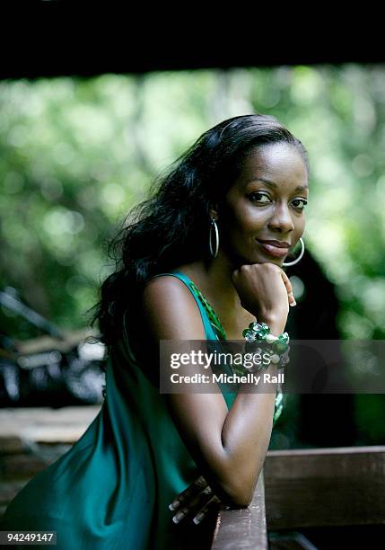 Miss Nigeria Glory Chuku attends a Photocall for Miss World 2009 at Gallagher Convention Centre on December 10, 2009 in Johannesburg, South Africa.