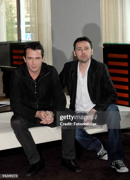 Actor James Purefoy and director Michael J. Bassett attend the "Solomon Kane" photocall, at ME Hotel on December 10, 2009 in Madrid, Spain.