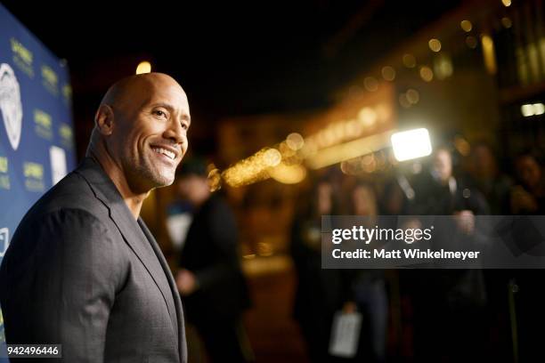 Dwayne Johnson attends the 2018 LA Family Housing Awards at The Lot in West Hollywood on April 5, 2018 in West Hollywood, California.